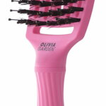 OLIVIA GARDEN Finger Brush Pink Granita kartáč na vlasy masážní 6-řadý střední OLIVIA GARDEN Finger Brush Pink Granita kartáč na vlasy masážní 6-řadý střední